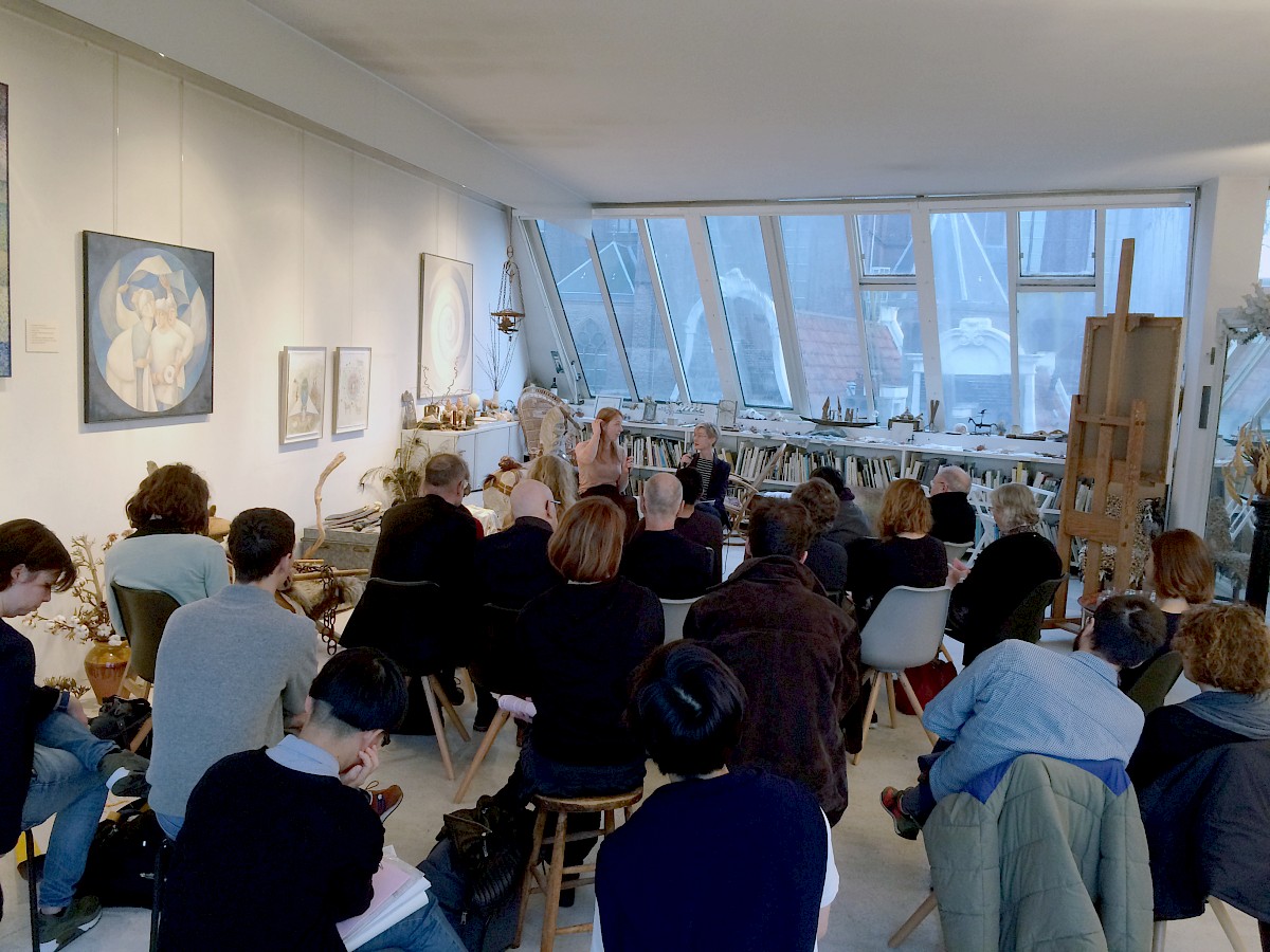 Artist talks with Femmy Otten and Sara Blokland during Amsterdam Art Weekend. Photo: © Charlott Markus