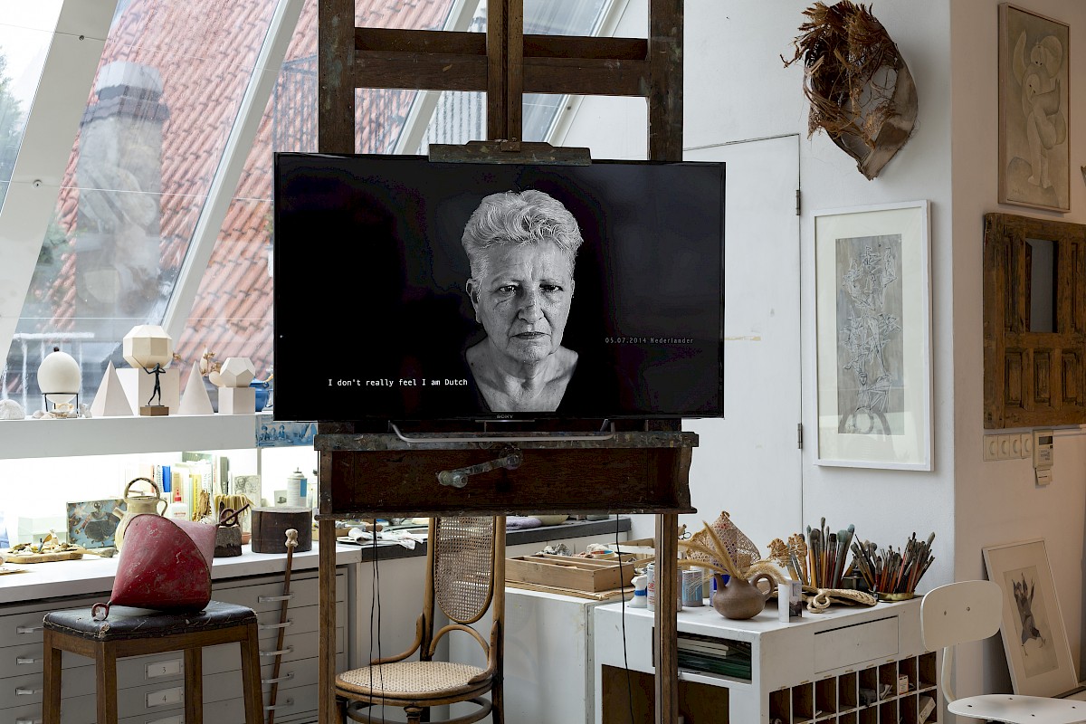 'Reproduction of Family Part 4: Mother’s History, a Library of Language' by Sara Blokland. 2014. Photo: © Charlott Markus